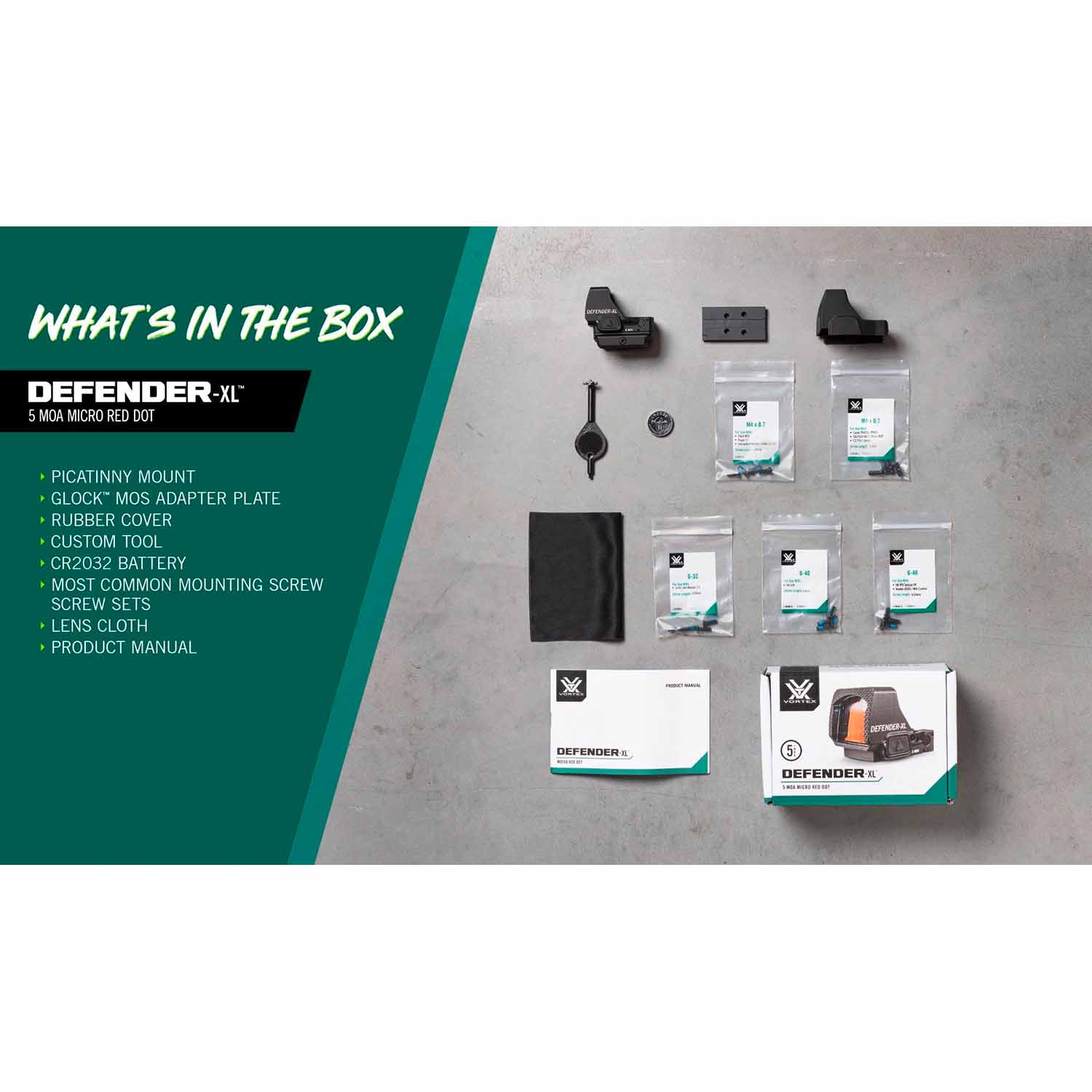 Vortex Defender XL Red Dot 5 MOA 19 Vortex Defender XL Red Dot 5 MOA – VTX_DFXL-MRD5