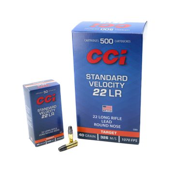 CCI .22 LR 40gr Standard Velocity Lead Round Nose – CCI-35EU