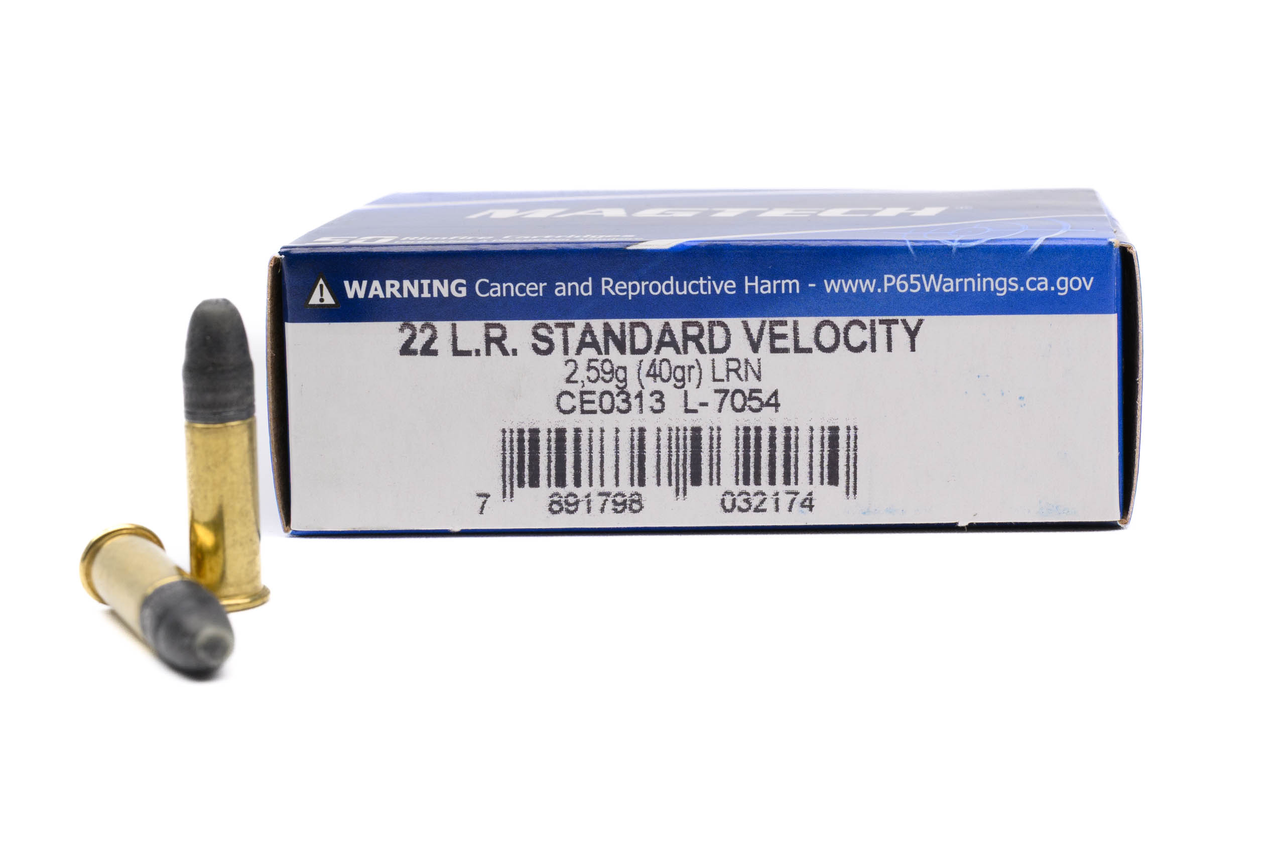 MAGTECH .22 LR Standard Velocity LRN 2,6g/40grs 3 MAGTECH .22 LR Standard Velocity Lead Round Nose 2,6g/40grs – MT-22B