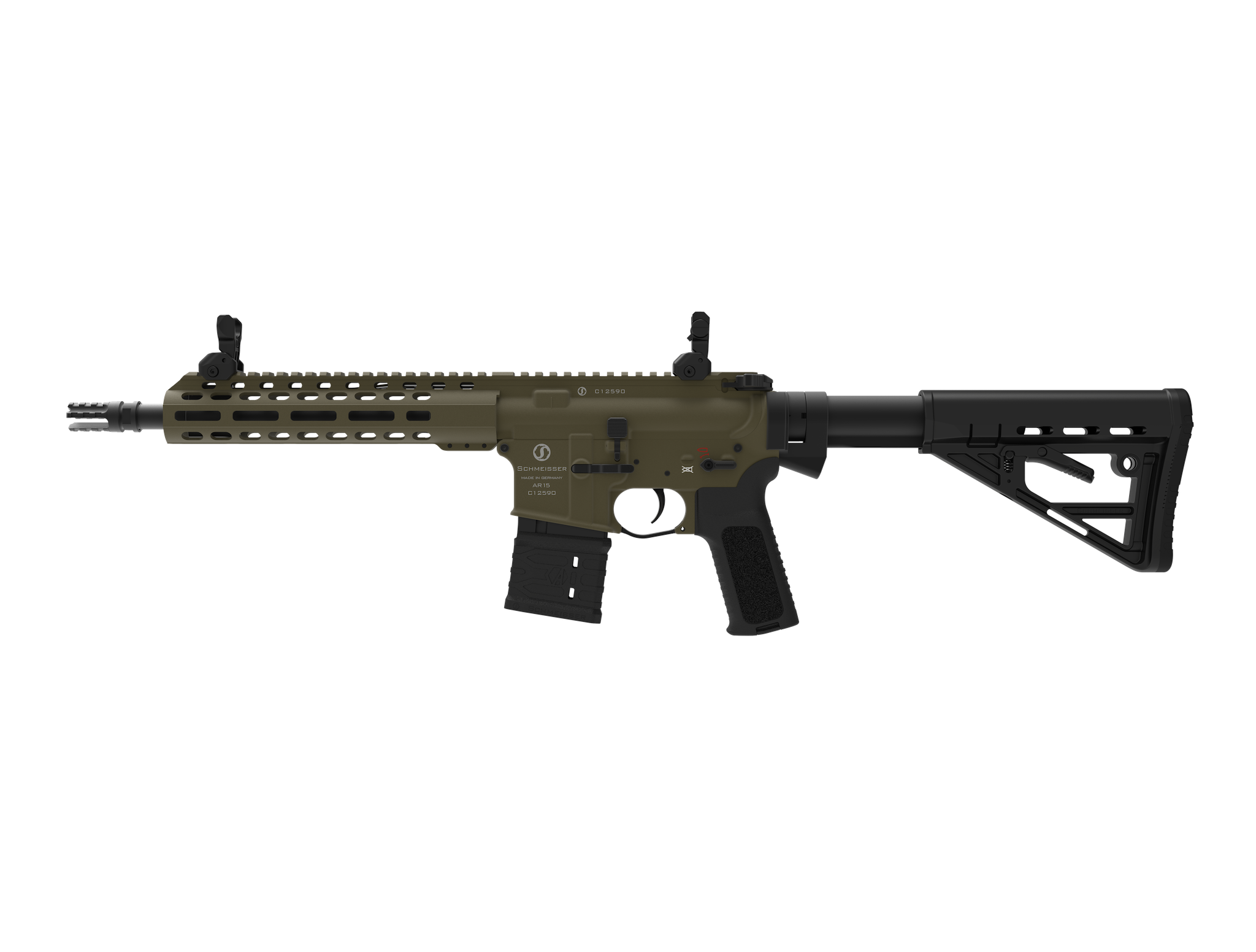 SCHMEISSER AR15 S4F – CERAKOTE OD GREEN / .223 Rem. / 10,5" | 267mm 4 SCHMEISSER AR15 S4F – CERAKOTE OD GREEN / .223 Rem. / 10,5″ | 267mm – 03-0099MODG