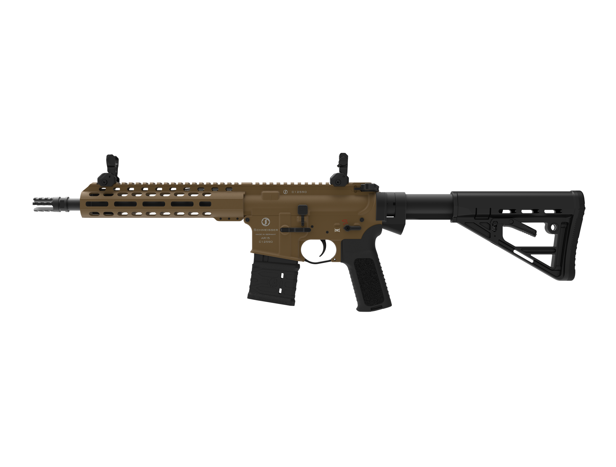 SCHMEISSER AR15 S4F – CERAKOTE FDE / .223 Rem. / 10,5" | 267mm 4 SCHMEISSER AR15 S4F – CERAKOTE FDE / .223 Rem. / 10,5″ | 267mm – 03-0100MFDE