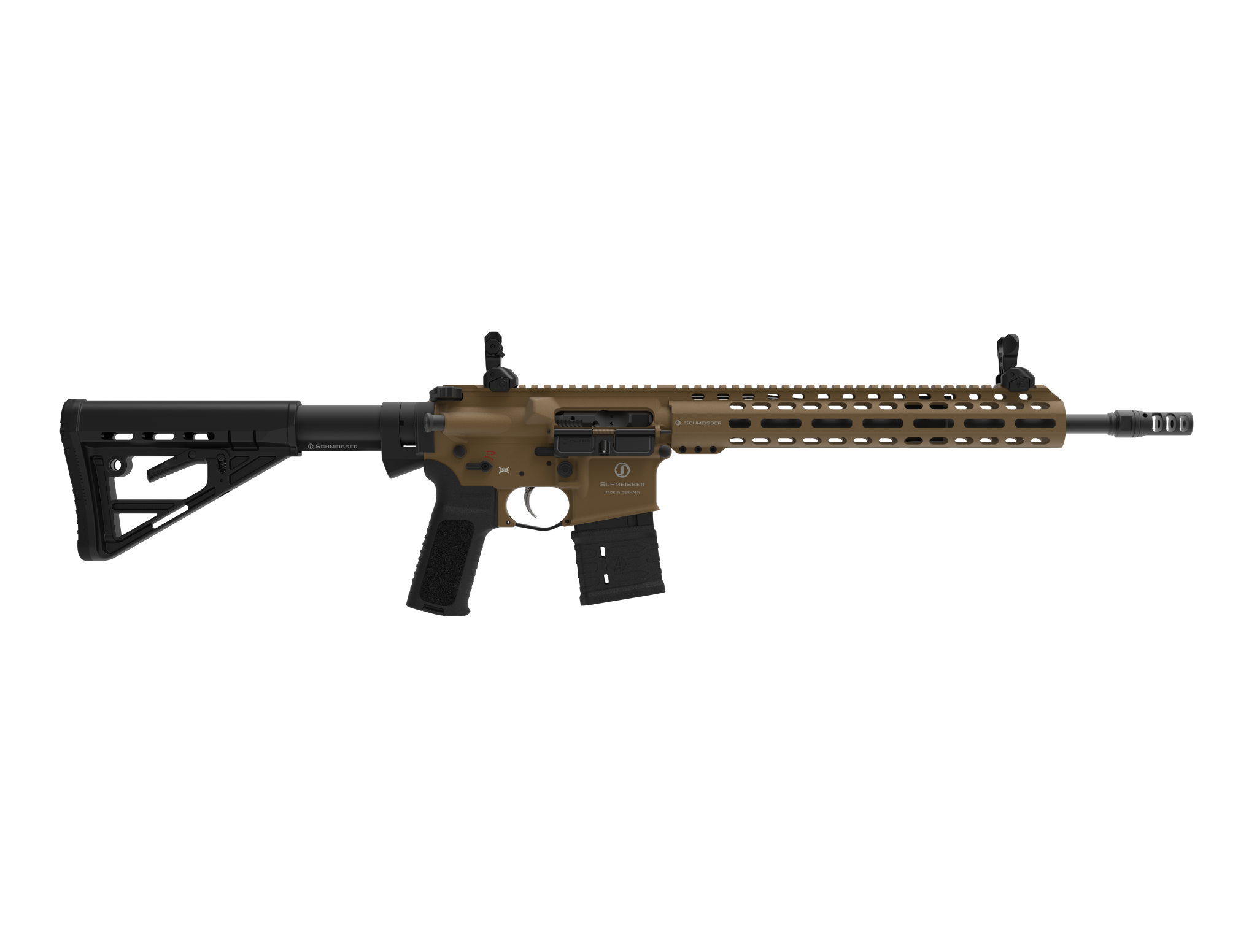 SCHMEISSER AR15 Dynamic – CERAKOTE FDE / .223 Rem. / 14,5" | 370mm 3 SCHMEISSER AR15 Dynamic – CERAKOTE FDE / .223 Rem. / 14,5″ | 370mm – 03-0177Mfde