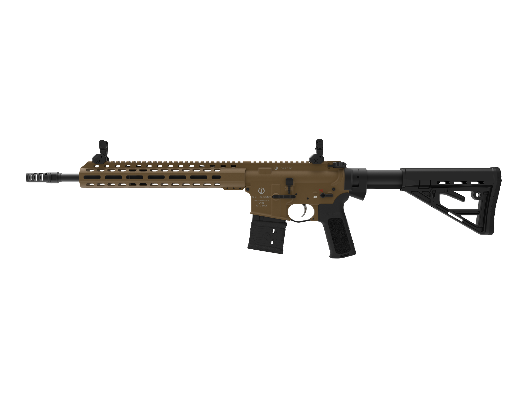 SCHMEISSER AR15 Dynamic – CERAKOTE FDE / .223 Rem. / 14,5" | 370mm 4 SCHMEISSER AR15 Dynamic – CERAKOTE FDE / .223 Rem. / 14,5″ | 370mm – 03-0177Mfde