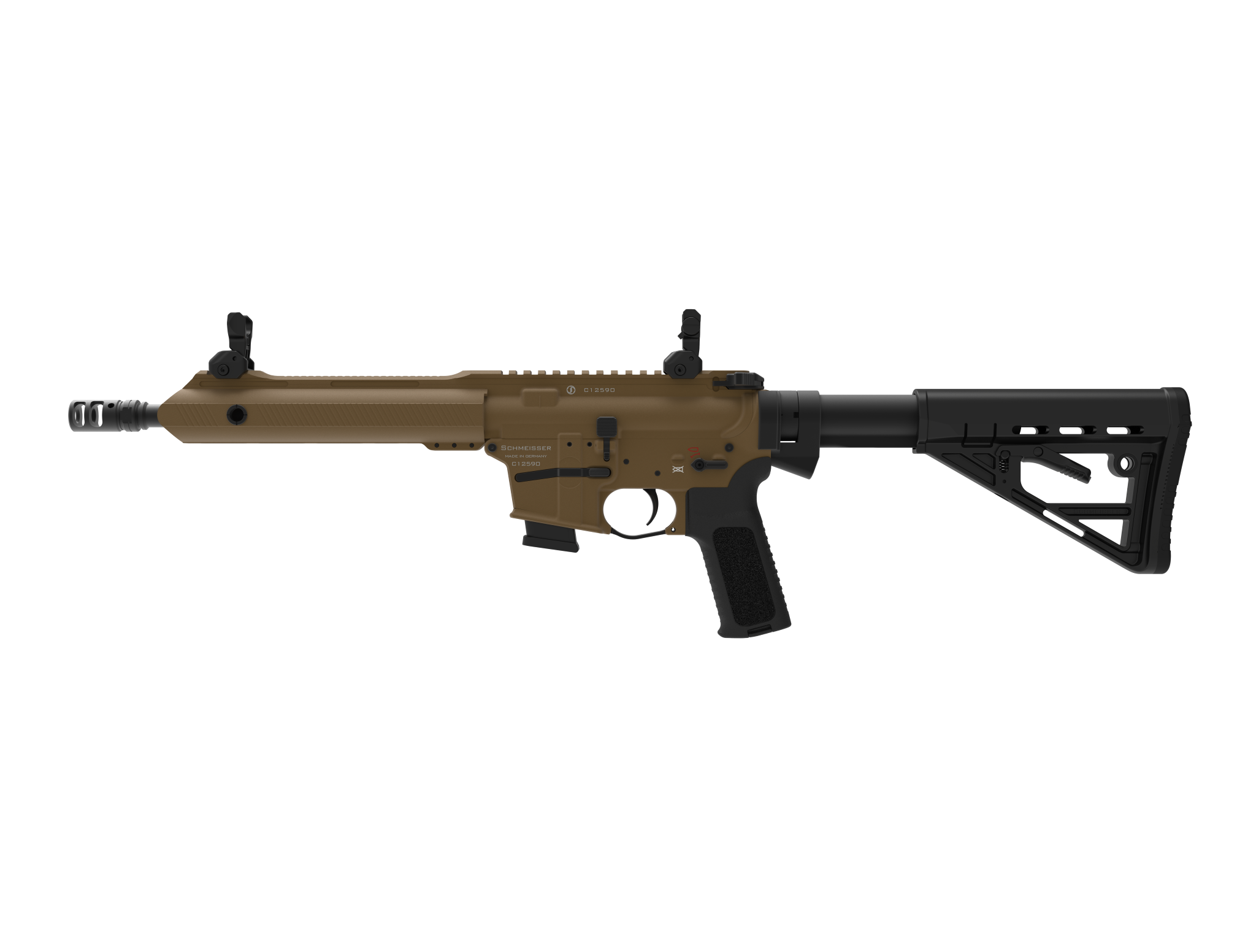 SCHMEISSER AR15-9 SPORT S – CERAKOTE FDE / 9x19 / 10,5" | 267mm 4 SCHMEISSER AR15-9 SPORT S – CERAKOTE FDE / 9×19 / 10,5″ | 267mm – 03-0251MFDE