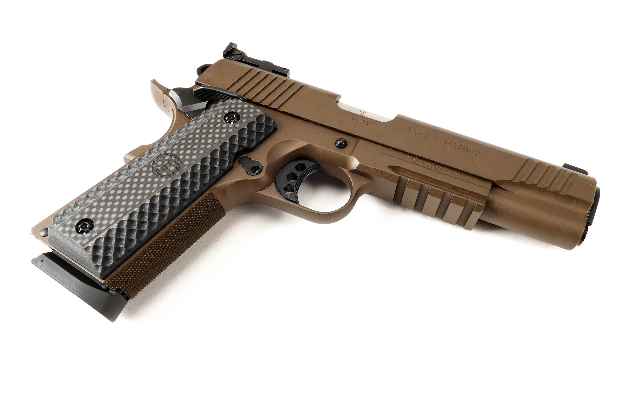SCHMEISSER HUGO 1911 – CERAKOTE THUNDER BRONZE / 9x19 / 5" | 127mm 4 SCHMEISSER HUGO 1911 – CERAKOTE THUNDER BRONZE / 9×19 / 5″ | 127mm – 10-0112