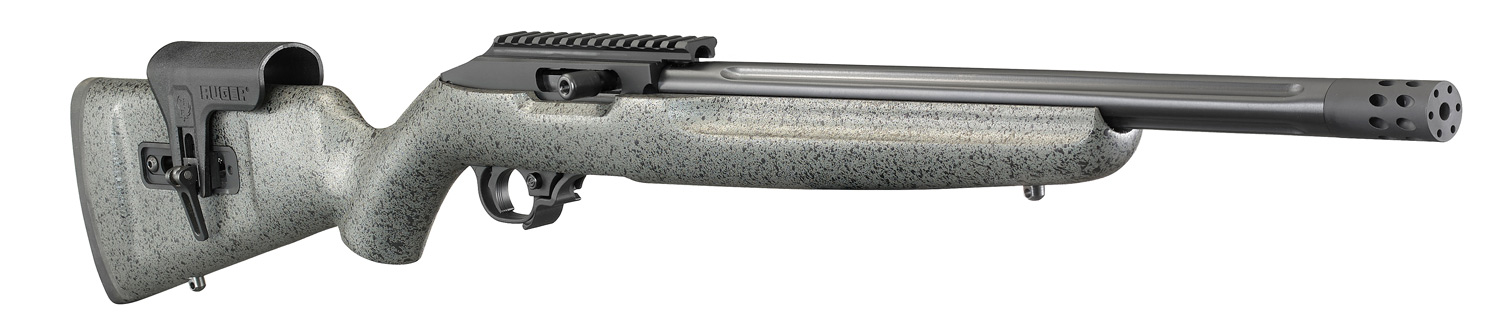 RUGER 10/22® Competition .22 LR 16,1"/41Cm Speckled Schwarz/Grau Laminate 3 RUGER 10/22® Competition .22 LR 16,1″/41Cm Speckled Schwarz/Grau Laminate – RUG-31120