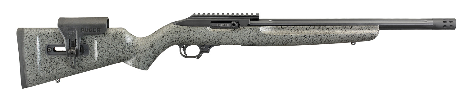 RUGER 10/22® Competition .22 LR 16,1"/41Cm Speckled Schwarz/Grau Laminate 4 RUGER 10/22® Competition .22 LR 16,1″/41Cm Speckled Schwarz/Grau Laminate – RUG-31120
