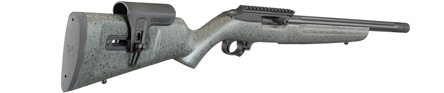RUGER 10/22® Competition .22 LR 16,1"/41Cm Speckled Schwarz/Grau Laminate 6 RUGER 10/22® Competition .22 LR 16,1″/41Cm Speckled Schwarz/Grau Laminate – RUG-31120