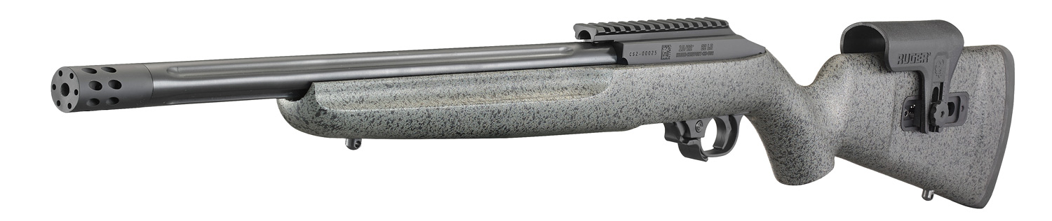 RUGER 10/22® Competition .22 LR 16,1"/41Cm Speckled Schwarz/Grau Laminate 8 RUGER 10/22® Competition .22 LR 16,1″/41Cm Speckled Schwarz/Grau Laminate – RUG-31120