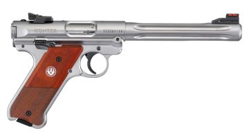 RUGER PISTOLE MARK IV HUNTER .22 LR 6,9″/17,48CM SATINIERTER EDELSTAHL – RUG-40118