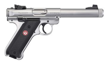 RUGER PISTOLE MARK IV TARGET .22 LR 5,5″/13,98CM SATINIERTER EDELSTAHL – RUG-40126