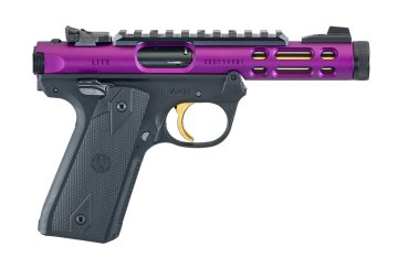 RUGER PISTOLE MARK IV 22/45 LITE .22 LR 4,4″/11,18CM LILA ANODIZED 1/2″-28 – RUG-43931