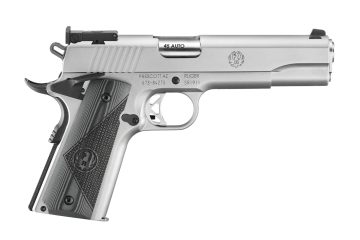 RUGER PISTOLE SR1911 TARGET .45 AUTO 5″/12,7CM LOW-GLARE STAINLESS – RUG-6736