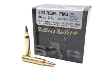 SELLIER & BELLOT .223 Rem. FMJ BT 55grs. – SB-V341872